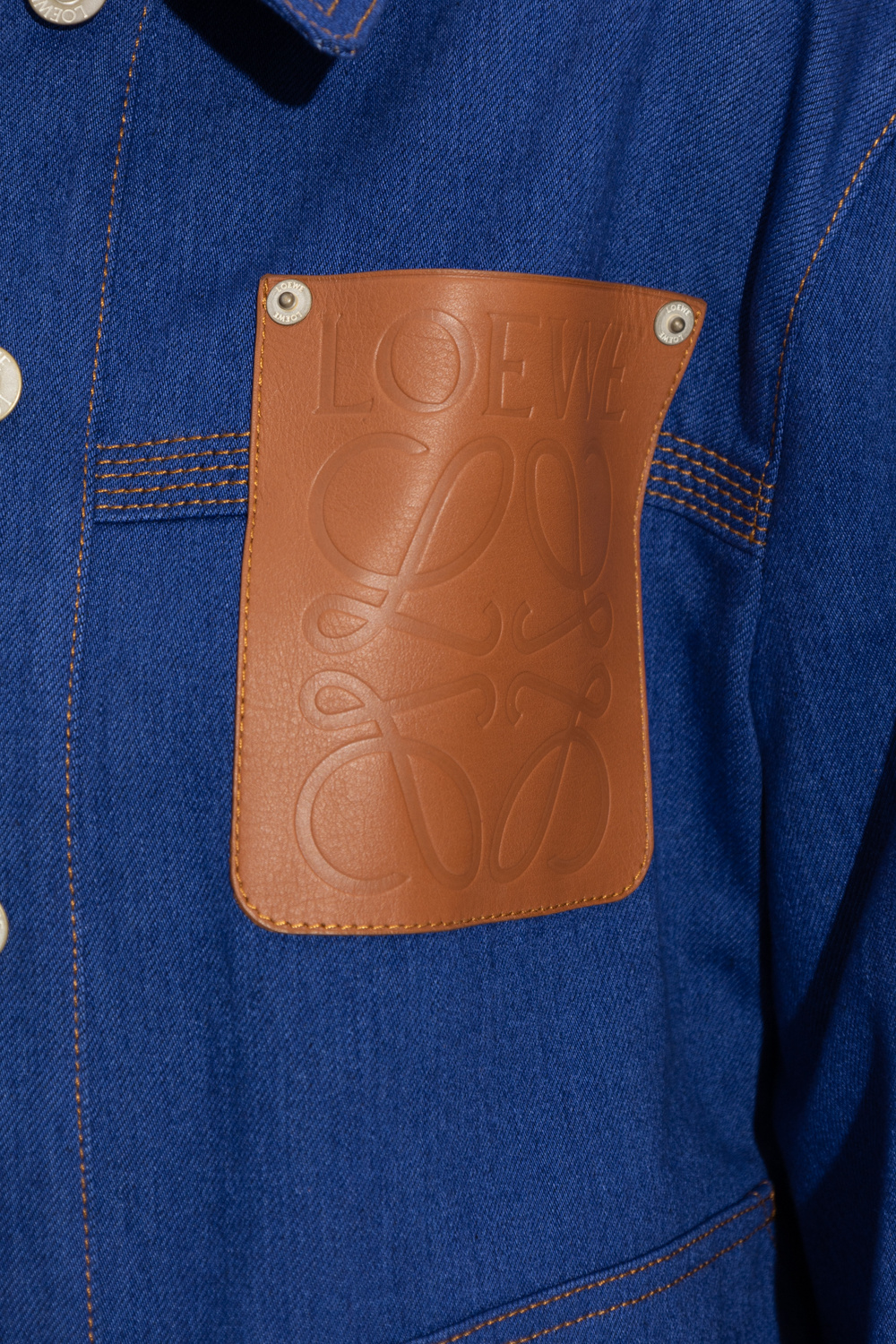 ジャケット LOEWE Women Jackets S540Y03XAZ5190 BLUE Workwear jacket in denim Blue - LOEWE